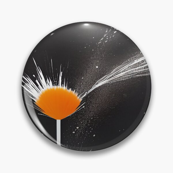 Item preview, Orange Splash of a Floral Burst and Water Spraying on the Ground designed and sold by deniselynnimage.