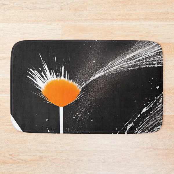 Item preview, Orange Splash of a Floral Burst and Water Spraying on the Ground designed and sold by deniselynnimage.
