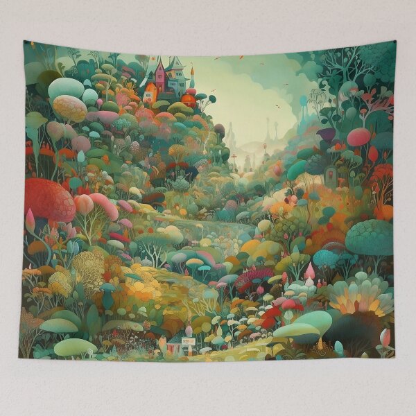 Item preview, Abstract Fantasy Landscape designed and sold by rudekitten.