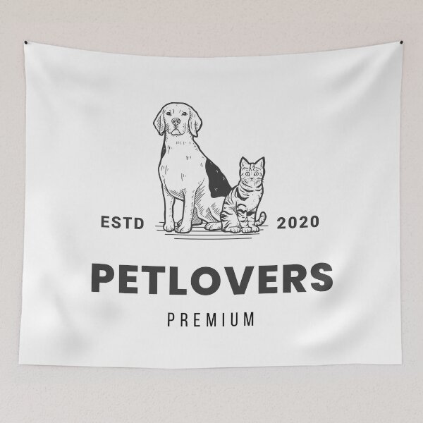 Item preview, Cats Dogs Retro Petlovers Premium Brand Estd Established in 2020 designed and sold by activlifewear.