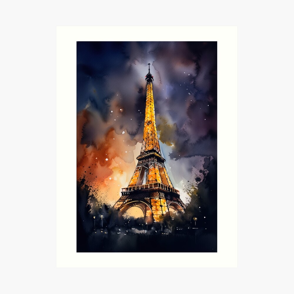 SentoSphere Aquarellum - Paris By Night - Arts And Crafts