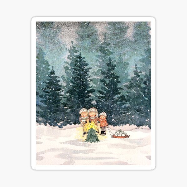 Merry Little Christmas Sticker