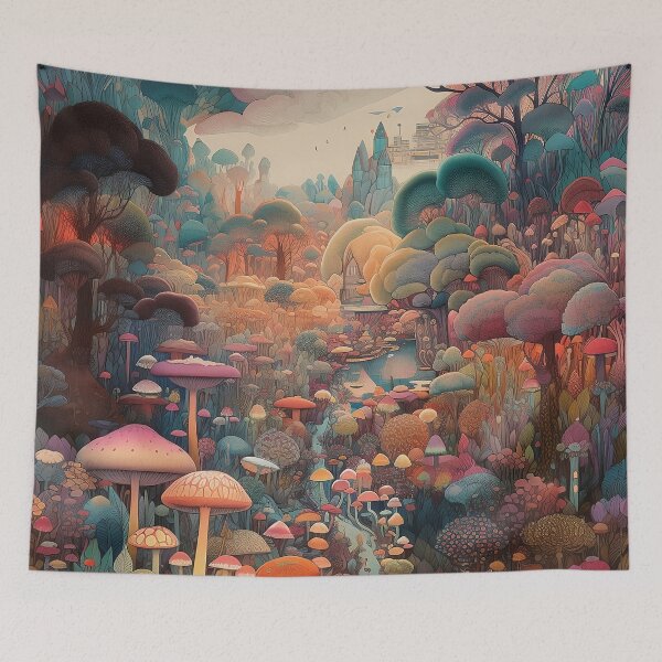 Item preview, Abstract Fantasy Landscape designed and sold by rudekitten.