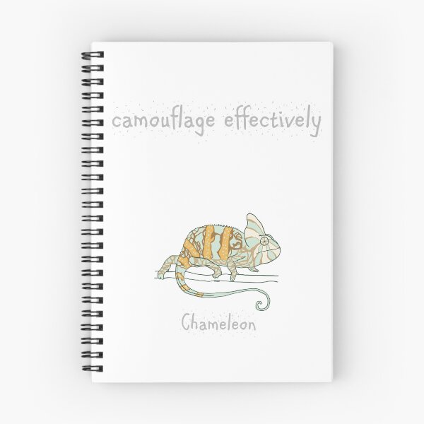 Item preview, Chameleon print that encourages us to "camouflage effectively" designed and sold by BrendaDesigner.