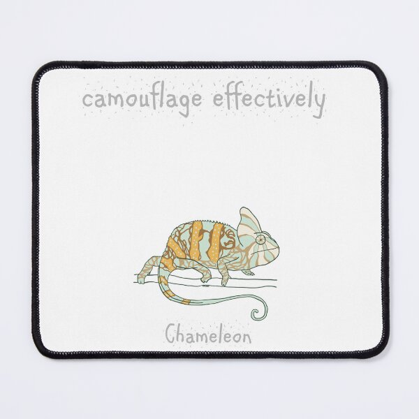 Item preview, Chameleon print that encourages us to "camouflage effectively" designed and sold by BrendaDesigner.