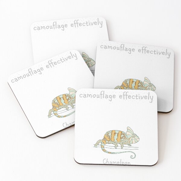 Item preview, Chameleon print that encourages us to "camouflage effectively" designed and sold by BrendaDesigner.