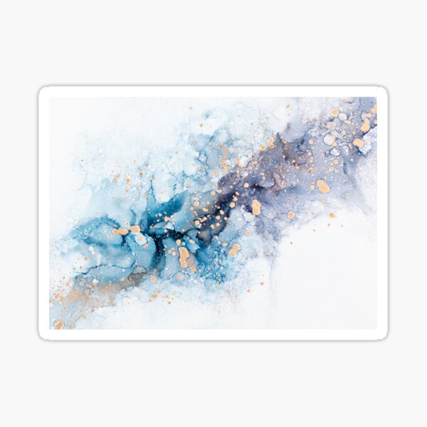 Alcohol ink art Sticker