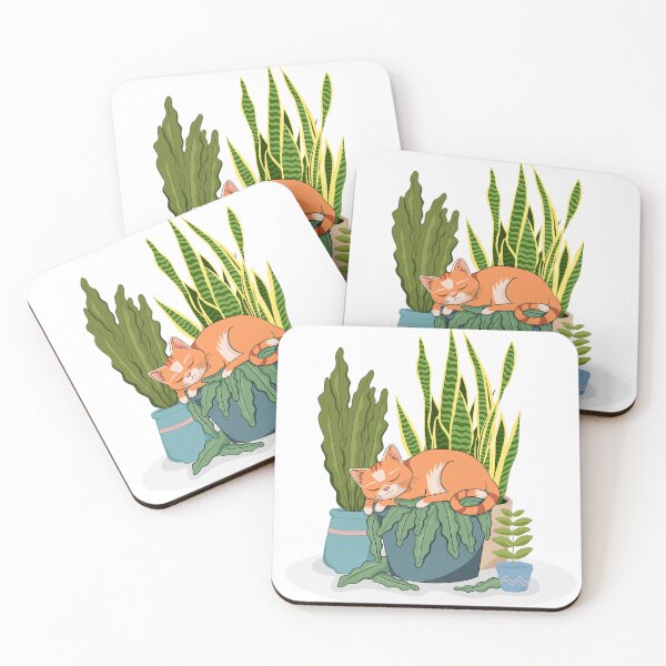 Item preview, Cat & Plants designed and sold by acreativemama.
