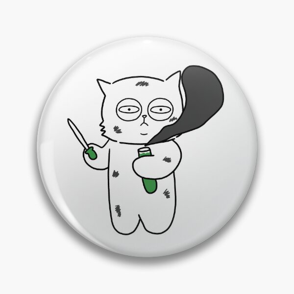 Item preview, An experimental cat  / white cat /  cute cat / fun cat designed and sold by riristudio.