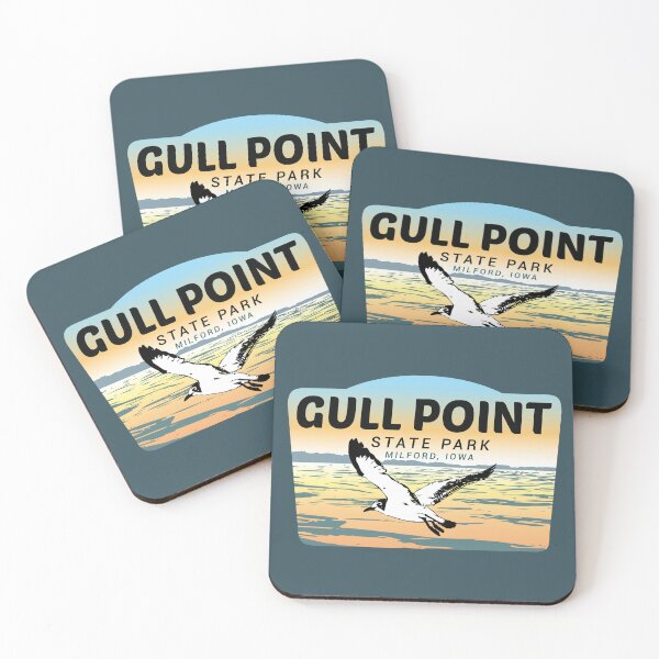 Item preview, Gull Point State Park with gull designed and sold by NaomiFriend.