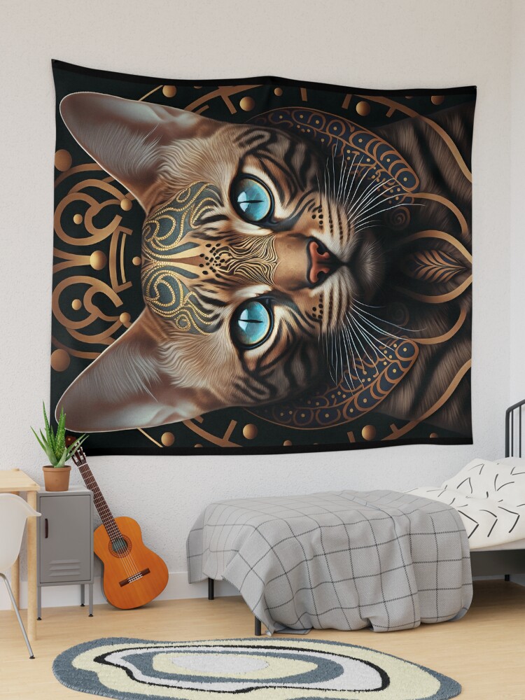 Cat Mandala Art #4 Kids T-Shirt for Sale by MyFamilyHasPaws