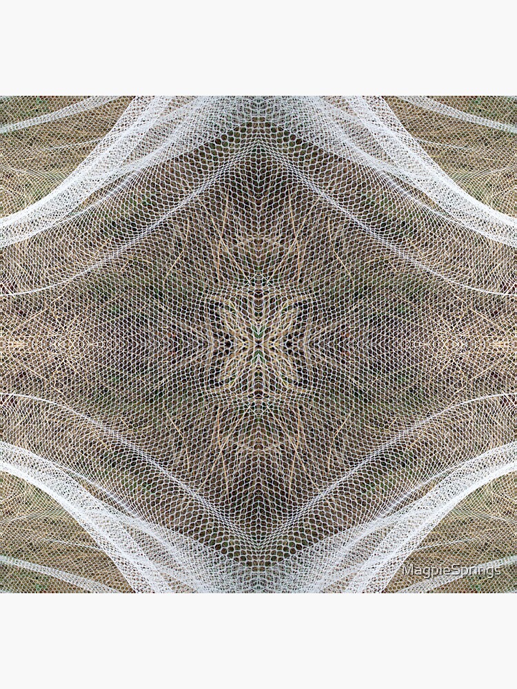 Thumbnail 3 of 3, Sticker, Vineyard net Abstract 2 by Adelaide artist Avril Thomas at Magpie Springs designed and sold by MagpieSprings.