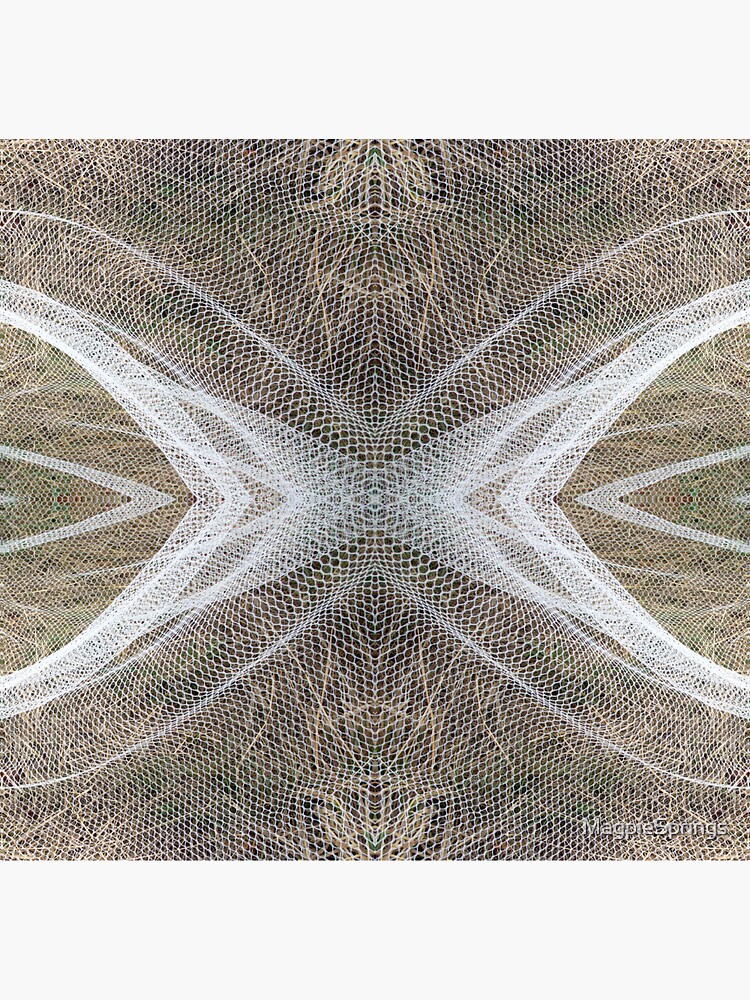 Thumbnail 3 of 3, Sticker, Vineyard net Abstract 3 by Adelaide artist Avril Thomas at Magpie Springs designed and sold by MagpieSprings.