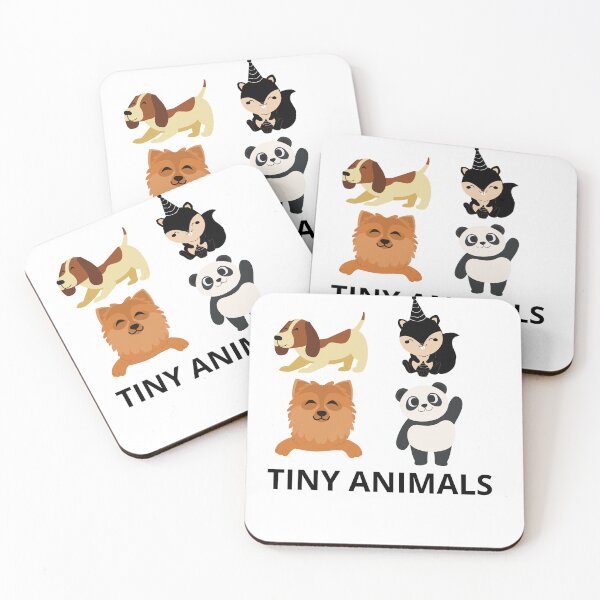 Item preview, tiny animals smile designed and sold by sandra-merch.