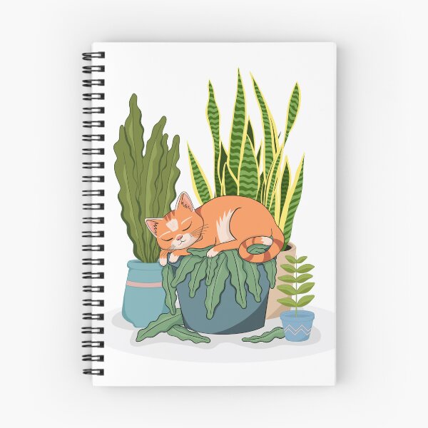 Item preview, Cat & Plants designed and sold by acreativemama.