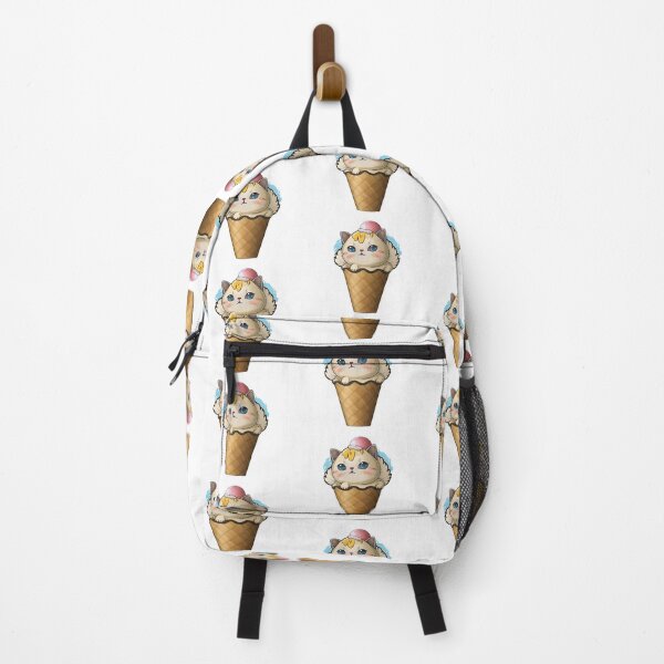 Item preview, Sweet Kitten in an Ice Cream Cone Cartoon designed and sold by Sticker-by-Mia.