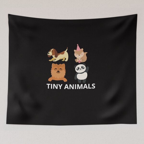 Item preview, tiny animals - four cute animals designed and sold by sandra-merch.