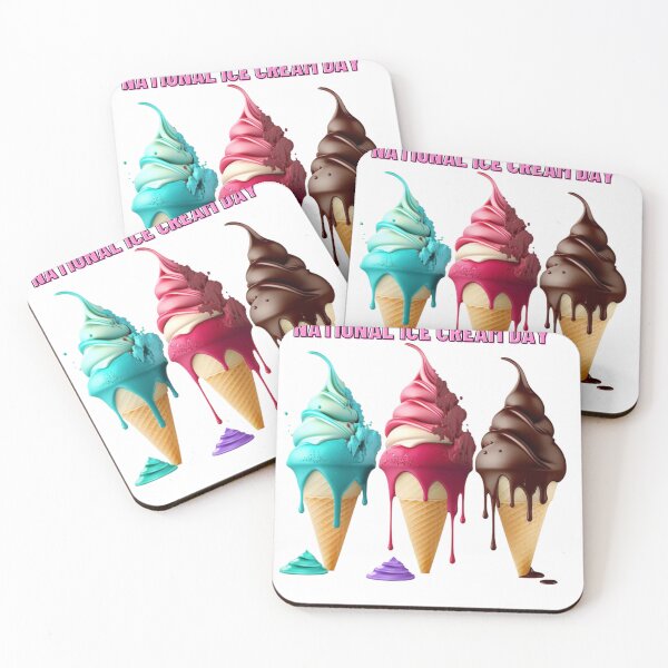 Aperçu de l'œuvre National Ice Cream Day créée et vendue par InStickers.