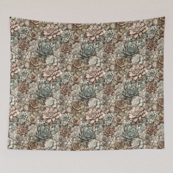 Item preview, Vintage Succulent Splendor designed and sold by EvyeniaArt.