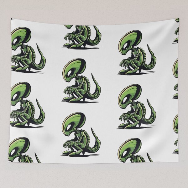 Item preview, Animated Bad Alien (white) designed and sold by joseluislopez.