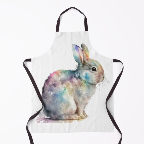 Item preview, Watercolor Rainbow Easter Bunny designed and sold by ImaginePrintsHQ.