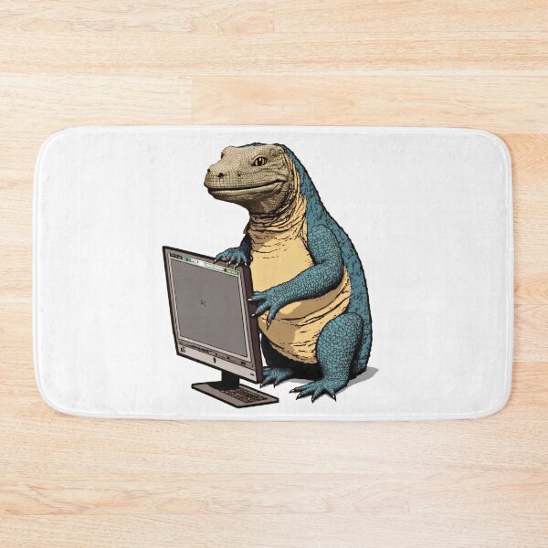 Item preview, (Computer) Monitor Lizard Graphic Pun designed and sold by entwithanaxe.