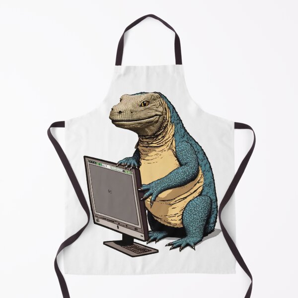 Item preview, (Computer) Monitor Lizard Graphic Pun designed and sold by entwithanaxe.