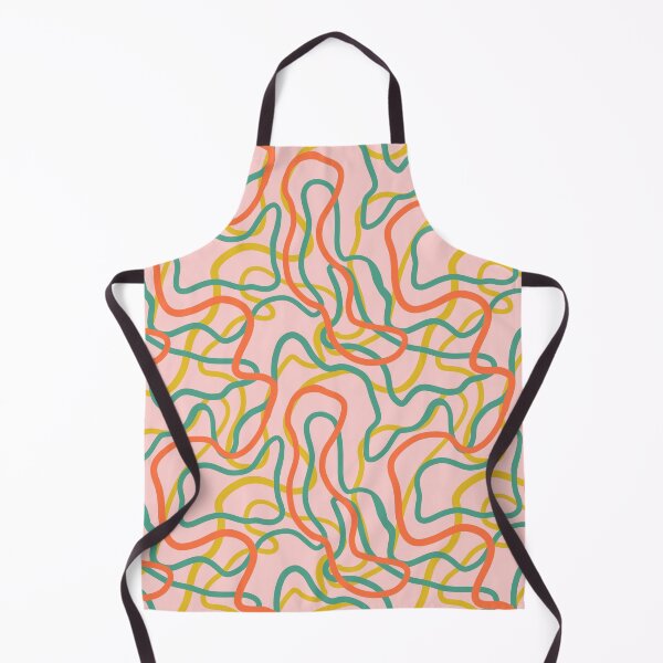 Item preview, Abstract curvy lines pattern in pink designed and sold by Illustrated by Nat.