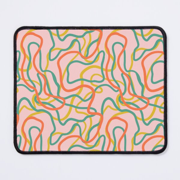 Item preview, Abstract curvy lines pattern in pink designed and sold by Illustrated by Nat.