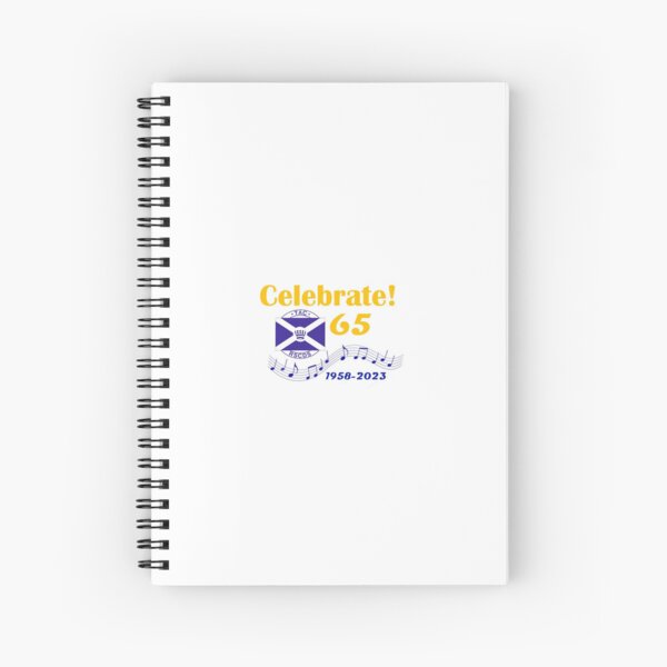 TAC 65th Anniversary Golden Logo Spiral Notebook