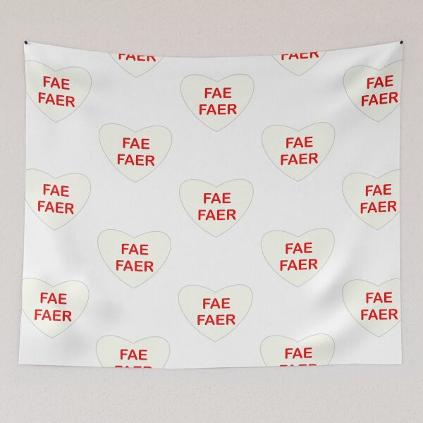Item preview, Fae/Faer Pronoun Candy Heart designed and sold by RaccoonJerky.