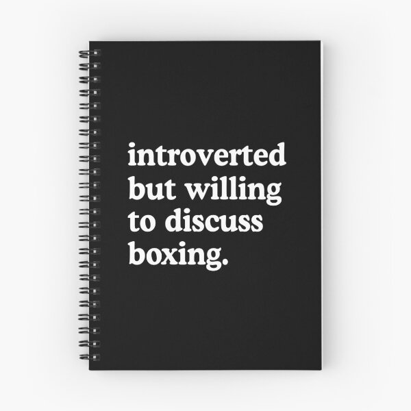 Item preview, Introverted But Willing To Discuss Boxing Boxing Lover Humor designed and sold by allysmar.
