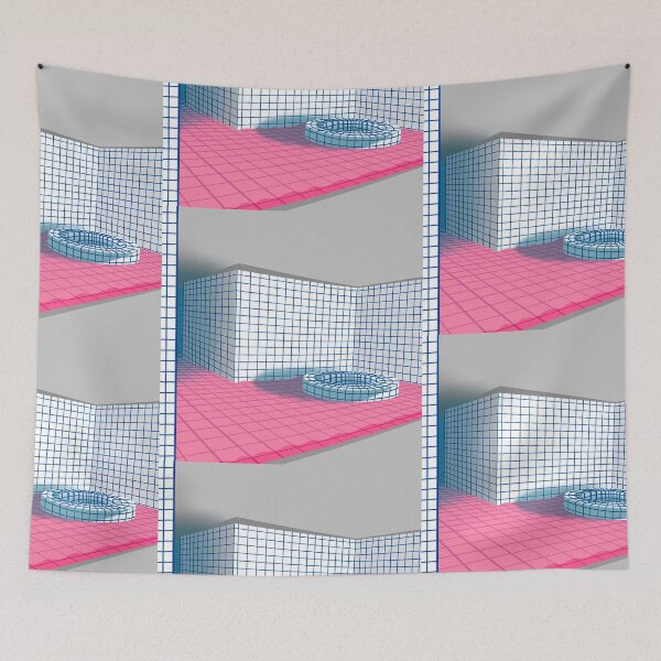 Item preview, Liminal Space - Pink Pool Room designed and sold by SpaceDiver-001.