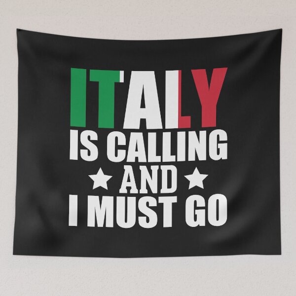 Item preview, Italy is calling and I must go  -  Flag of Italy designed and sold by obedtheartist.