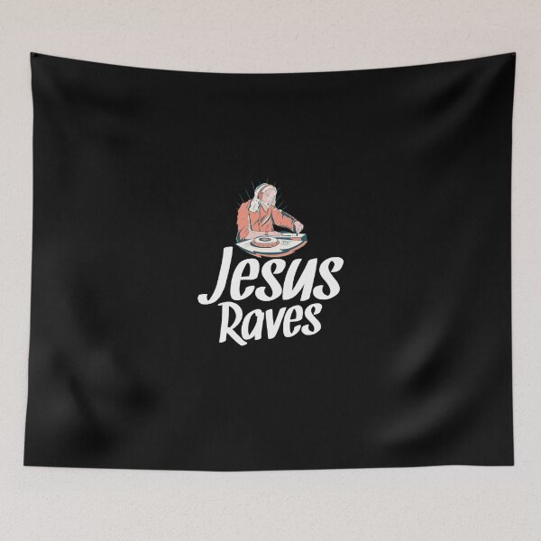 Item preview, Jesus Raves Funny EDM Music Festival Party designed and sold by Aaronaxwell.