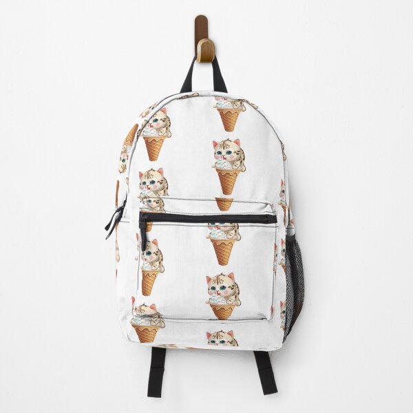Item preview, Cute Kitten in an Ice Cream Cone designed and sold by Sticker-by-Mia.