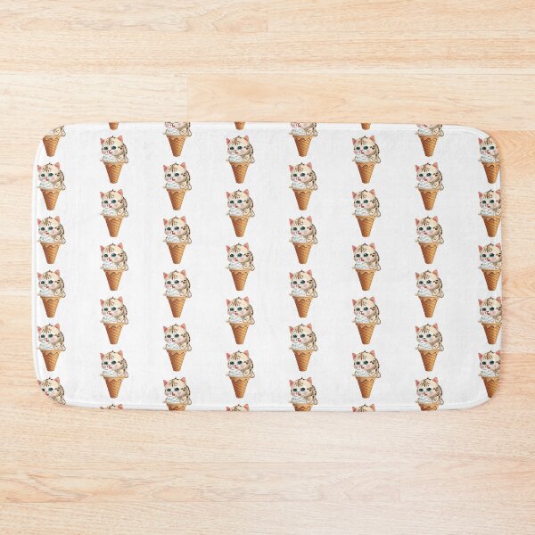 Item preview, Cute Kitten in an Ice Cream Cone designed and sold by Sticker-by-Mia.