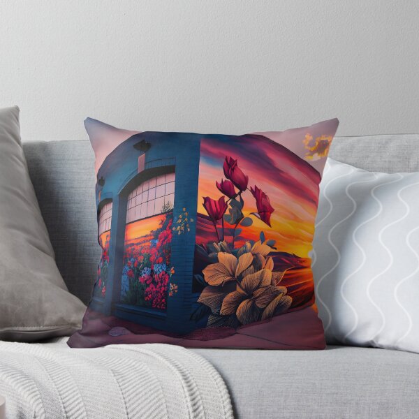Item preview, Flower Sunset Mural designed and sold by MichellesMedArt.