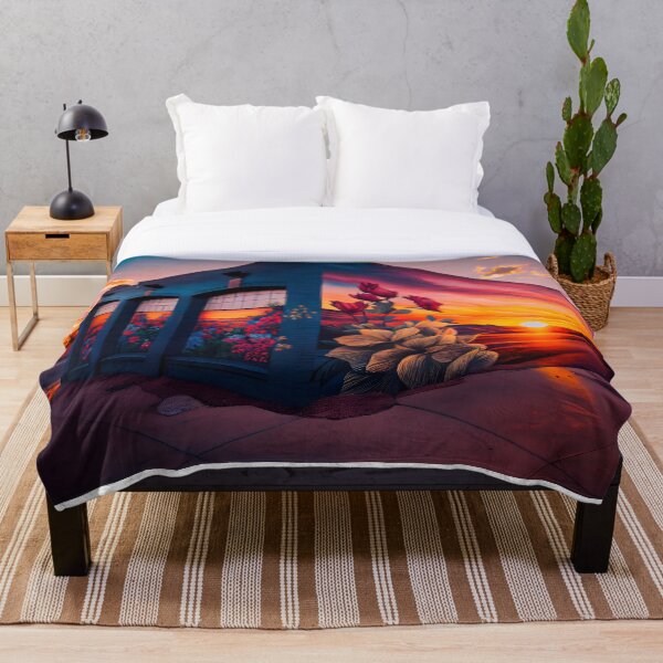 Item preview, Flower Sunset Mural designed and sold by MichellesMedArt.