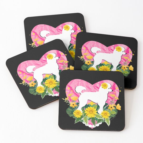 Item preview, Pink Paper Heart Poodle designed and sold by artbyomega.