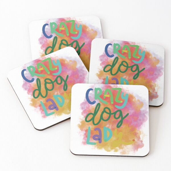 Item preview, Crazy Dog lady Rainbow cloud designed and sold by chuckletuckle.