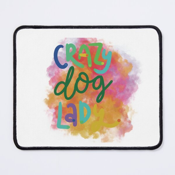 Item preview, Crazy Dog lady Rainbow cloud designed and sold by chuckletuckle.