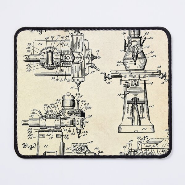 Item preview, Bridgeport Milling Machine Patent designed and sold by zemlakr.