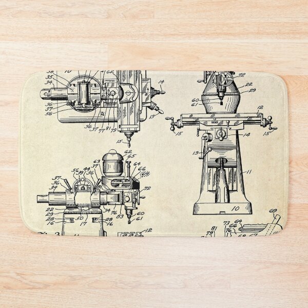 Item preview, Bridgeport Milling Machine Patent designed and sold by zemlakr.