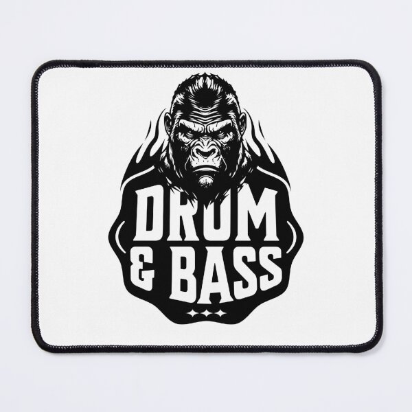 Item preview, DRUM AND BASS  - Bass Ape (Black)  designed and sold by Discothreadz.