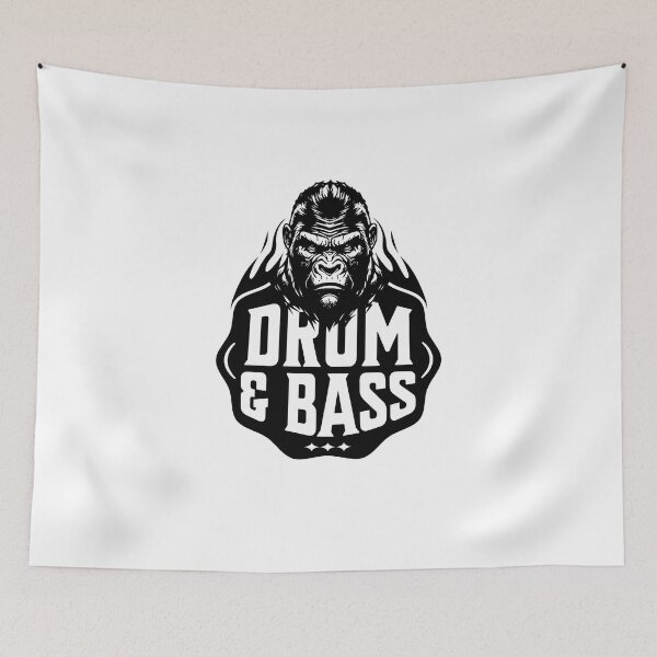 Artikelvorschau, DRUM AND BASS - Bass Ape (Schwarz) entworfen und verkauft von Discothreadz.