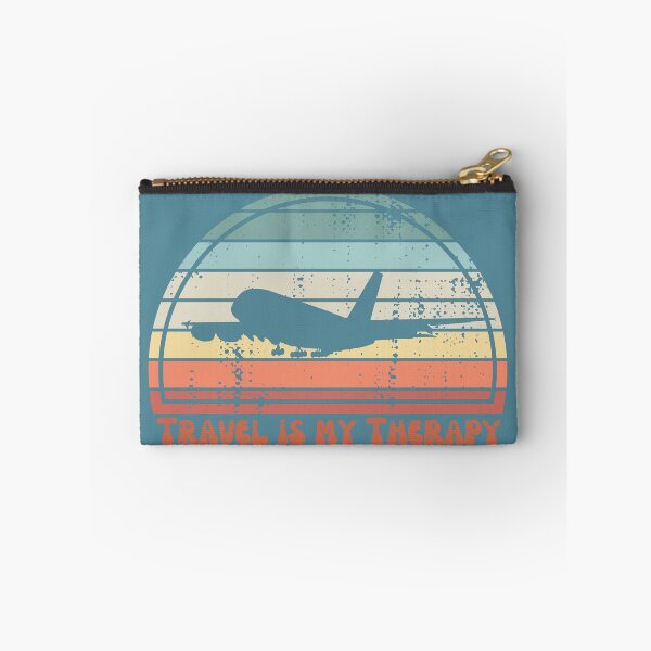 Item preview, Travel is my Therapy with Airplane designed and sold by BirdandPoppy.