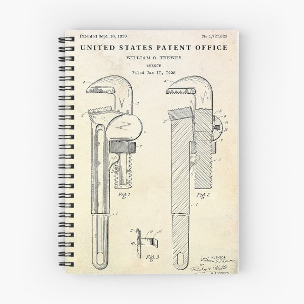 Item preview, Pipe Wrench 1929 Patent designed and sold by zemlakr.