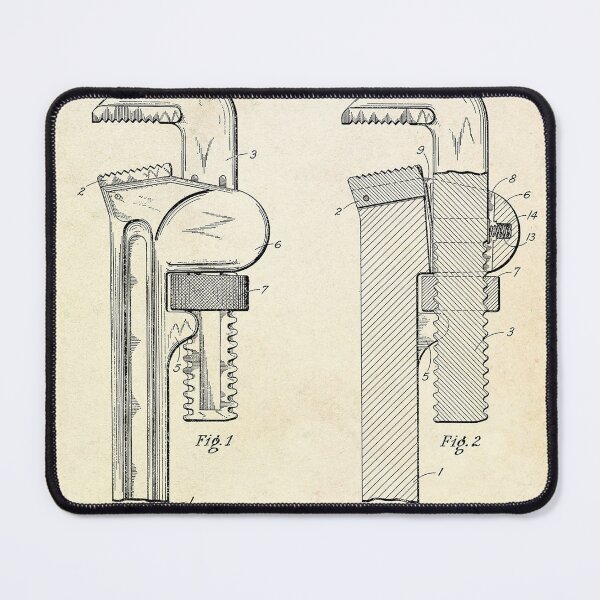 Item preview, Pipe Wrench 1929 Patent designed and sold by zemlakr.