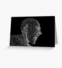 Black and White Anger Greeting Card